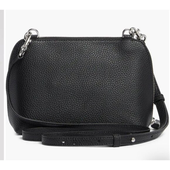 New Marc Jacobs Grind Crossbody Pouch Pebble Leather Black - Picture 4 of 6